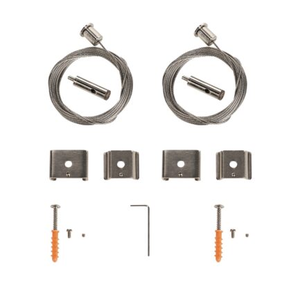 SLV Belgium Staalkabelophanging voor EUTRAC® S-Track en 1F rails 5 m set van 2 stuks 1002845