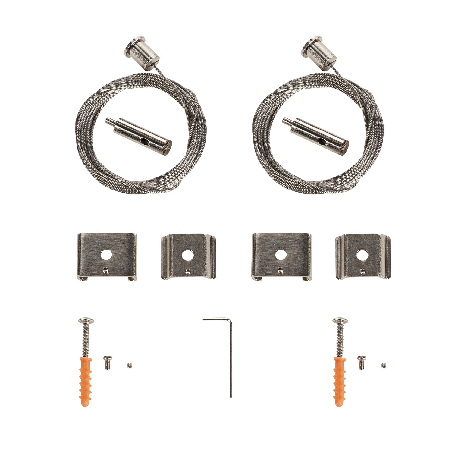 SLV Belgium Staalkabelophanging voor EUTRAC® S-Track en 1F rails 5 m set van 2 stuks 1002845