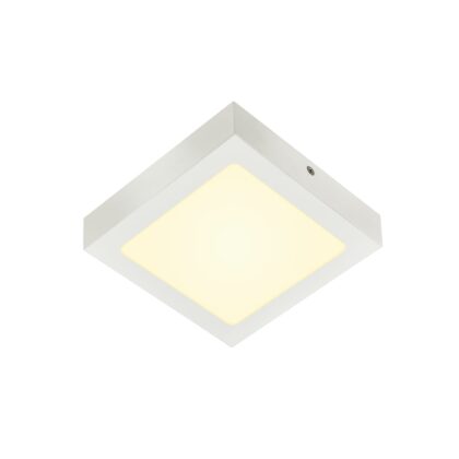 SLV Belgium Senser 18 indoor LED plafondarmatuur vierkant wit 3000K 1003018