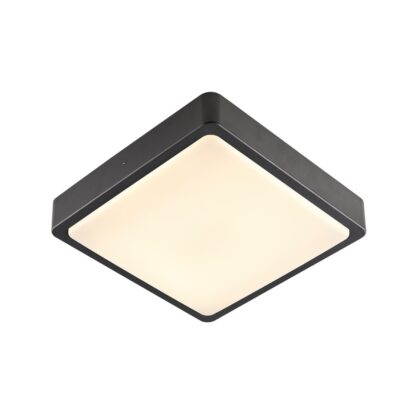 SLV Belgium Ainos square outdoor LED wand/plafondarmatuur antraciet CCT Switch 3000/4000K 1003450
