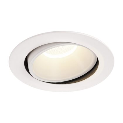 SLV Belgium Numinos move DL XL LED plafondinbouw wit/wit 4000K 40° draai/kantel 1003761