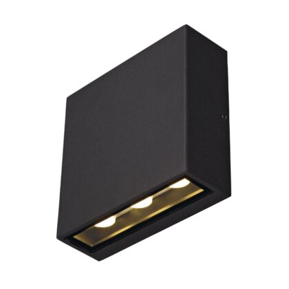 SLV Belgium BIG QUAD UP/DOWN WL wandlamp antraciet 1005126