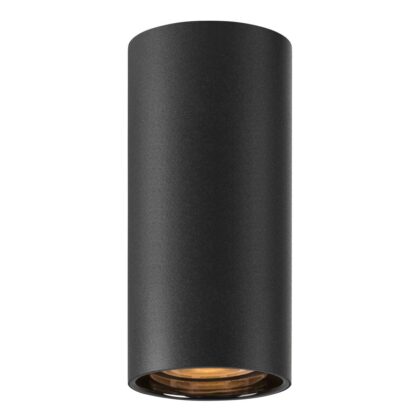 SLV Belgium ASTO TUBE plafondopbouwarmatuur cilindrisch max 1x10 W zwart 1006439