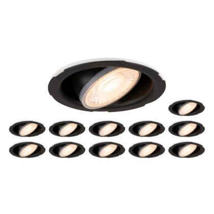 SLV Belgium Set bestaande uit 12 x UNIVERSAL DOWNLIGHT PHASE IP20 38°