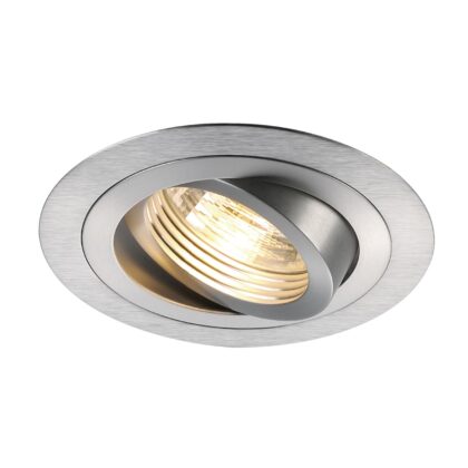 SLV Belgium New Tria Rond GU10 inbouwspot 50W 230V alu geborsteld 111360
