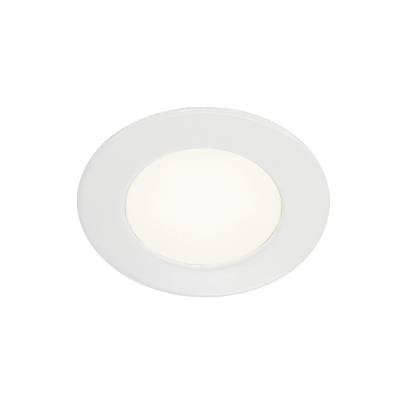 SLV Belgium DL 126 inbouwspot rond wit Led 3W warm wit 12V 112221