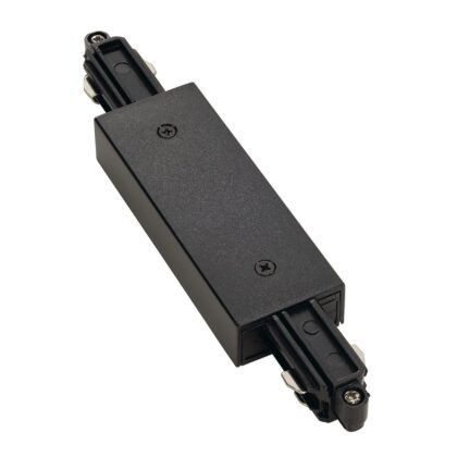 SLV Belgium Elektrische langsverbinding voor 1-Fase rail 230V zwart met voedingsmogelijkheid 143100