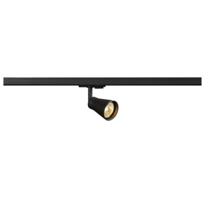 SLV Belgium AVO railspot QPAR51/GU10 50W staal rond diam.6cm zwart incl. 1F.-adapter 144200