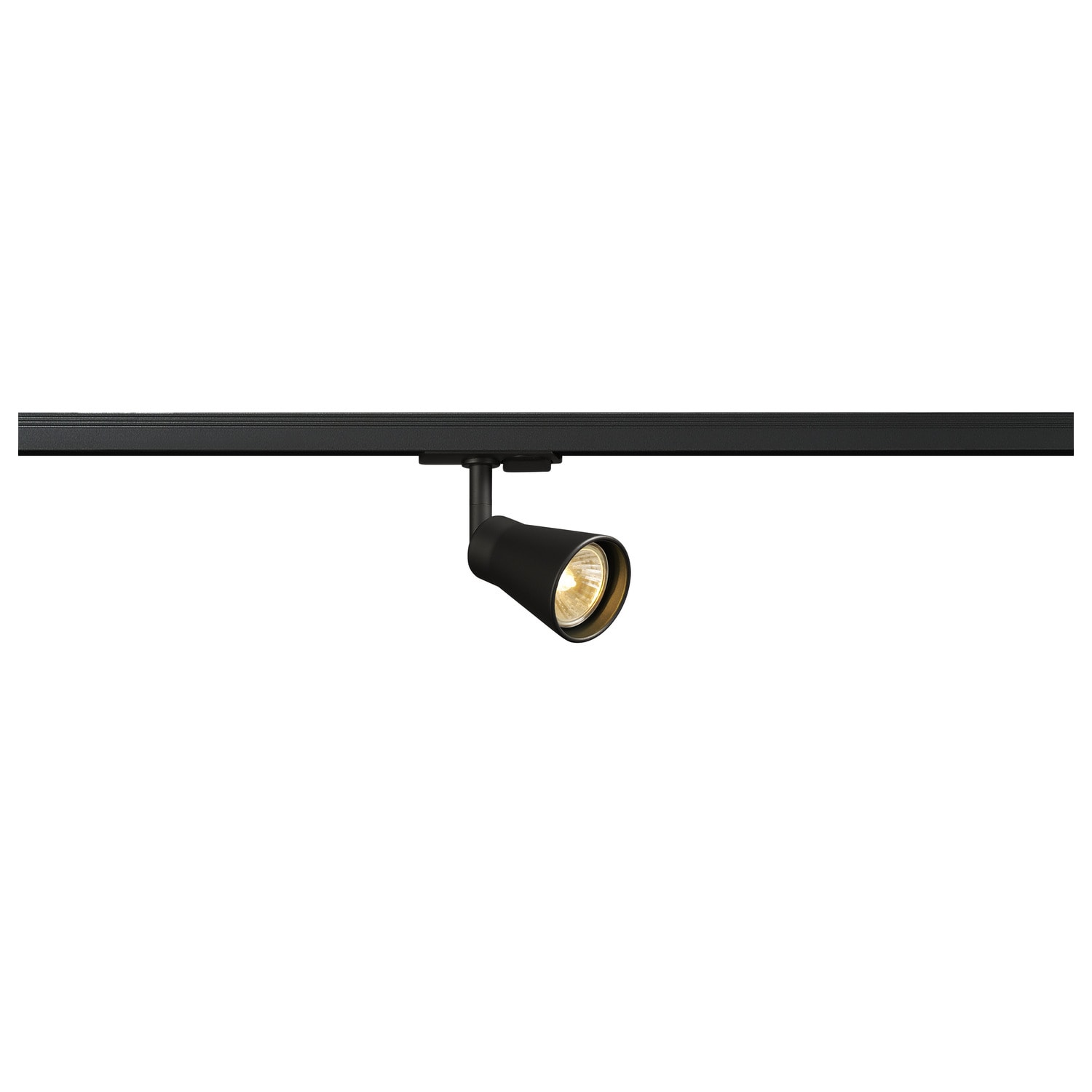 SLV Belgium AVO railspot QPAR51/GU10 50W staal rond diam.6cm zwart incl. 1F.-adapter 144200