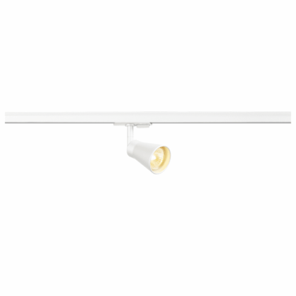 SLV Belgium AVO railspot QPAR51/GU10 50W staal rond diam.6cm wit incl. 1F.-adapter 144201