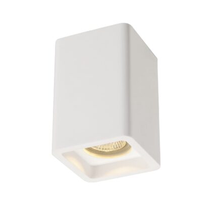 SLV Belgium Plastra CL-1 plafondopbouwspot 1x35W Gu10 230V L9xB9cm wit 148004
