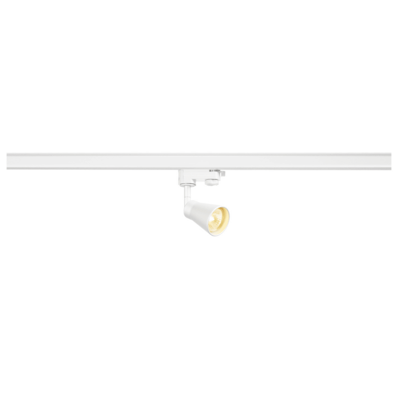 SLV Belgium AVO railspot QPAR51/GU10 50W staal wit incl. 3F.-adapter 152641