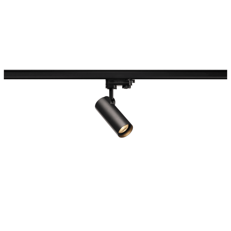 SLV Belgium Helia 50 LED spot voor 3-fasen HV track systeem 3000K zwart 35° incl 3F adap 152960