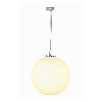 SLV Belgium Rotoball pendel 1x max. 24W E27 230V D=50cm zilvergrijs/wit 165400
