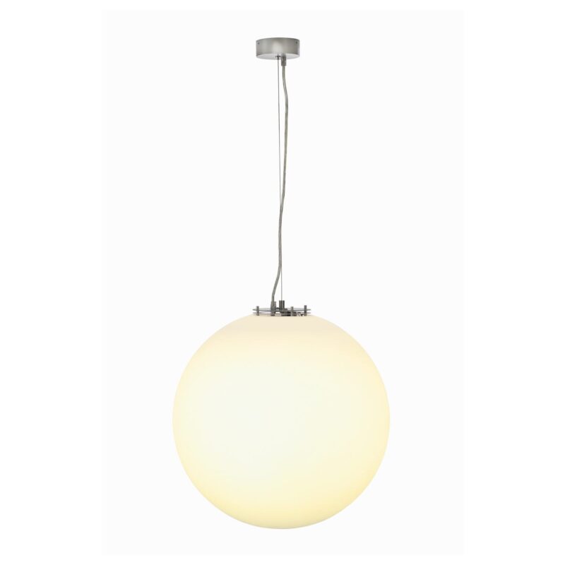 SLV Belgium Rotoball pendel 1x max. 24W E27 230V D=50cm zilvergrijs/wit 165400