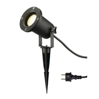 SLV Belgium Nautilus Spike tuinspot GU10 excl lamp zwart 227410