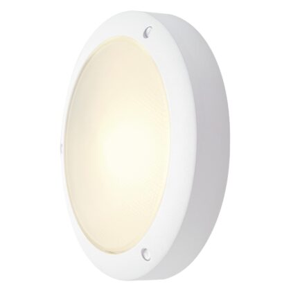 SLV Belgium Bulan wand/plafondlicht E14 60W 230V IP44 glas sat wit 229071