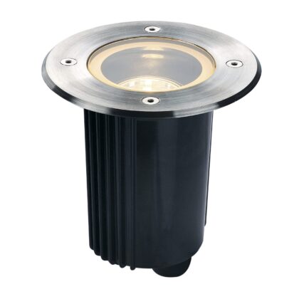 SLV Belgium DASAR 115 outdoor grondinbouwspot QPAR51 IP67 rond roestvrij staal 316 35W 229320