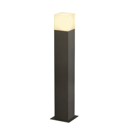SLV Belgium Grafit SL60 tuinpaaltje 1x11W E27 230V + aansluitdoos H60cm antraciet/wit IP44 231225