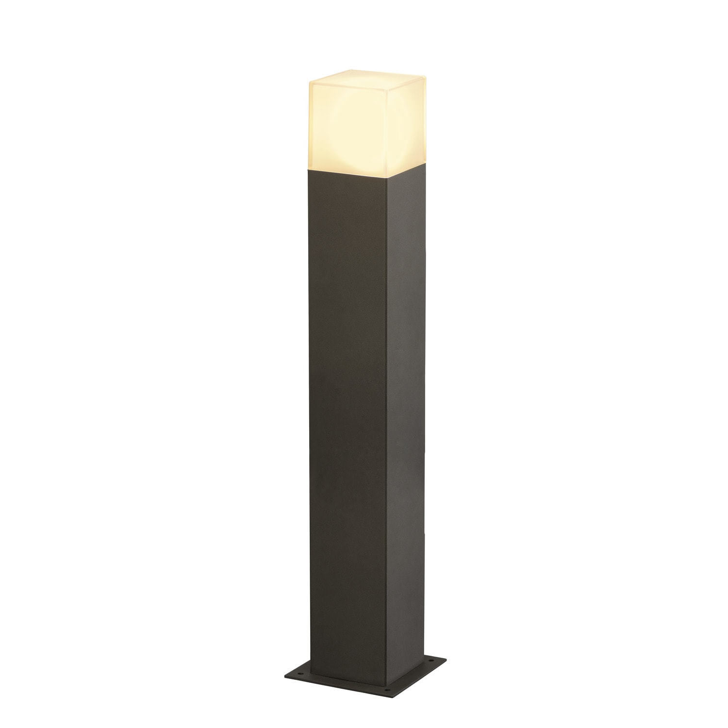 SLV Belgium Grafit SL60 tuinpaaltje 1x11W E27 230V + aansluitdoos H60cm antraciet/wit IP44 231225