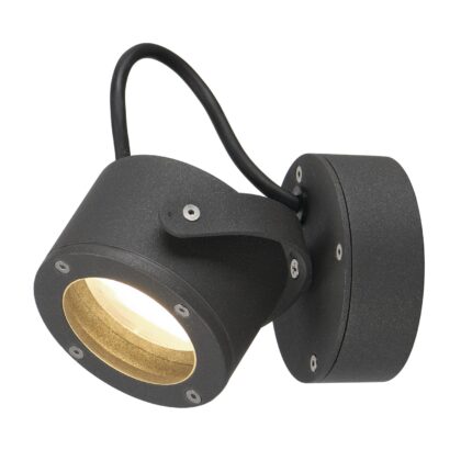 SLV Belgium Sitra 360 WL wandarmatuur 1x9W Gx53 D=10cm antraciet IP44 231515