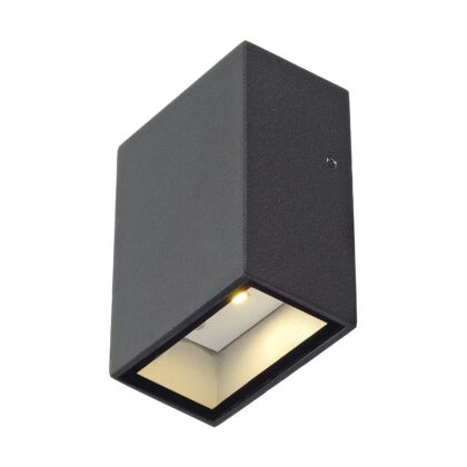 SLV Belgium QUAD 1 wandlamp anthraciet LED 1x3W warmwit 232465