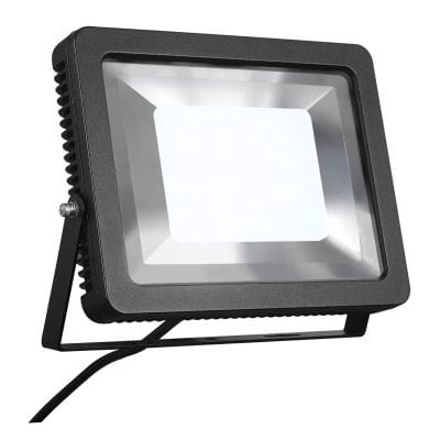 SLV Belgium SPOODI 31 projector wand/grondopbouw LED 55W 4000K alu/glas IP55 vierkant zwart 232850