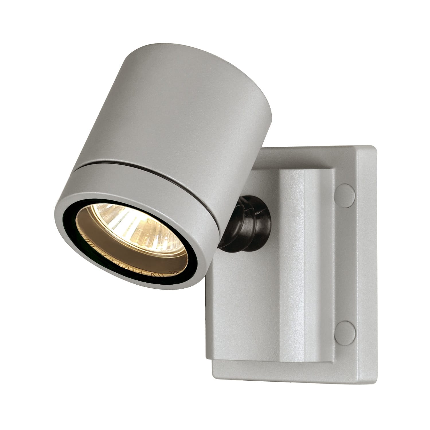 SLV Belgium New Myra Wall wandarmatuur 1x max. 50W Gu10 230V richtbaar IP55 zilvergrijs 233104