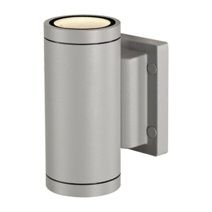 SLV Belgium New Myra Up/Down wandarmatuur 2x max. 35W Gu10 230V IP55 zilvergrijs 233114