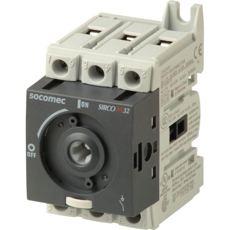 SOCOMEC Schakelaars-scheiders 3p 32A modulaire
