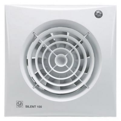 SOLER EN PALAU Toilet/badkamerventil. SILENT - 95m³/u - REGELB. TIMER - AANWEZIGHEIDSDETECTOR 5210406400