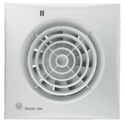 SOLER EN PALAU Toilet/badkamerventil. SILENT - 180m³/u - REGELB. TIMER/HYGROSTAAT 5210426200