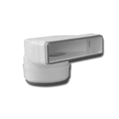 SOLER EN PALAU Bocht - gemengd - rond - Ø125mm - rechthoekig - 55x220mm - PVC 5416756800