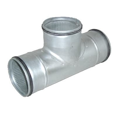SOLER EN PALAU T-stuk - 90° - met rubber - voor gegalvaniseerd kanaal Ø125/100mm L013TX125100