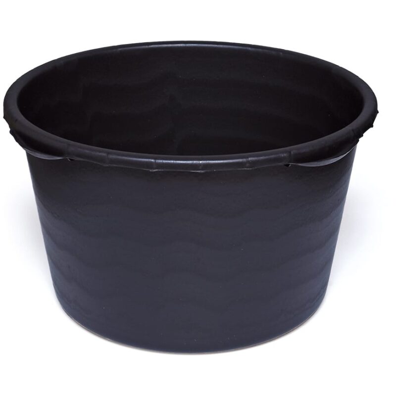 SOLID Mortelkuip rond - PE 60 L - zwart HP 65033