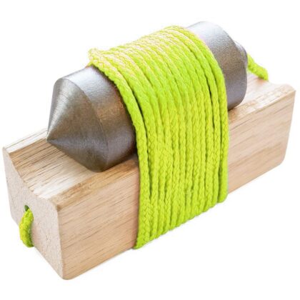 SOLID Metsersschietlood gemonteerd op houten blok met 3m nylon koord PP 336050