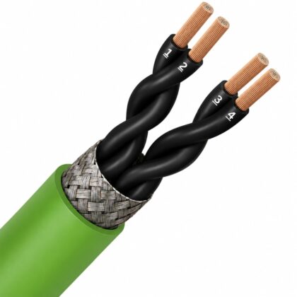 SPECIALE KABEL LIHCH LS0H groen afgeschermd Cca s1d2a1