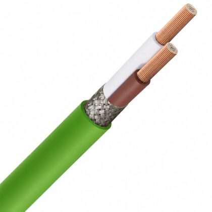 SPECIALE KABEL LIHCH LS0H groen afgeschermd Cca s1d2a1