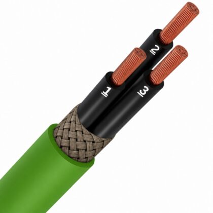 SPECIALE KABEL LIHCH LS0H groen afgeschermd Cca s1d2a1