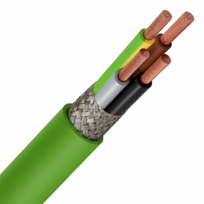 SPECIALE KABEL LIHCH LS0H groen afgeschermd Cca s1d2a1