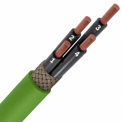 SPECIALE KABEL LIHCH LS0H groen afgeschermd Cca s1d2a1