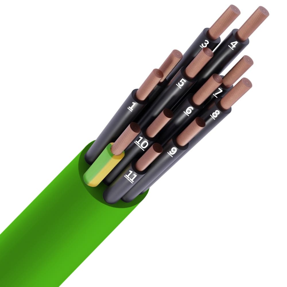 SPECIALE KABEL LIHH LS0H groen Cca s1d2a1