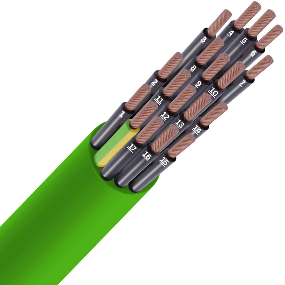 SPECIALE KABEL LIHH LS0H groen Cca s1d2a1