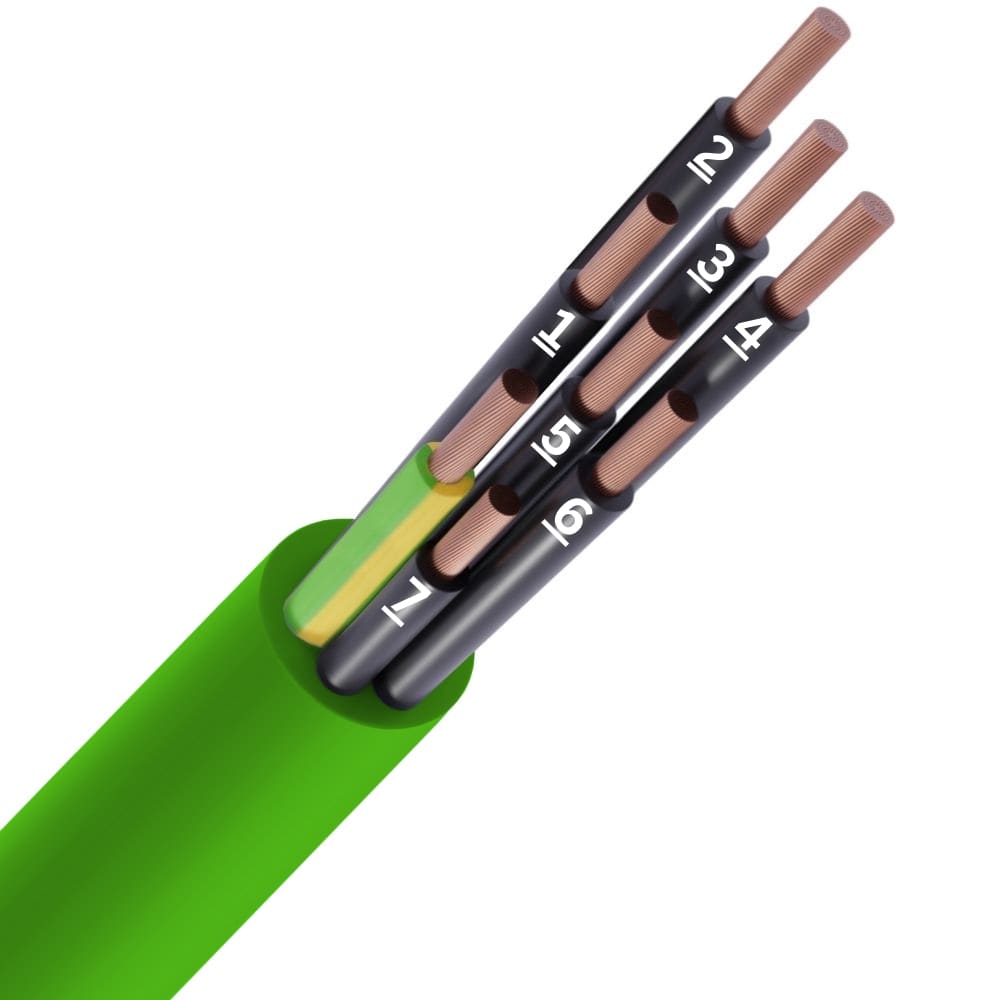 SPECIALE KABEL LIHH LS0H groen Cca s1d2a1