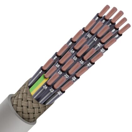 SPECIALE KABEL LIYCY PVC afgeschermd grijs genummerd Cca s3d2a3 25G0