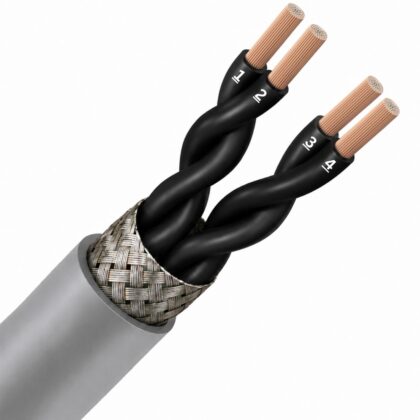 SPECIALE KABEL LIYCY PVC gepaard afgeschermd grijs genummerd Cca s3d2a3 2X2X1