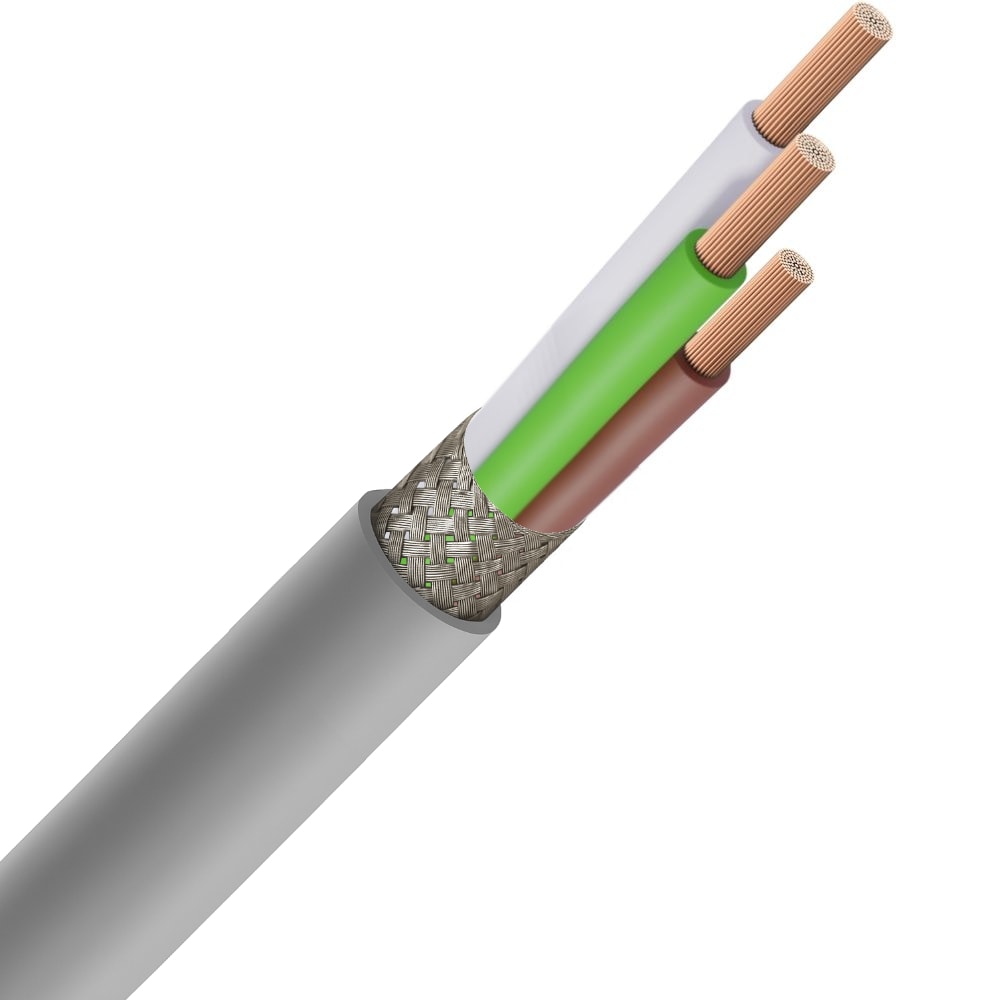 SPECIALE KABEL LIYCY PVC afgeschermd grijs DIN 47100 Cca s3d2a3 3X0