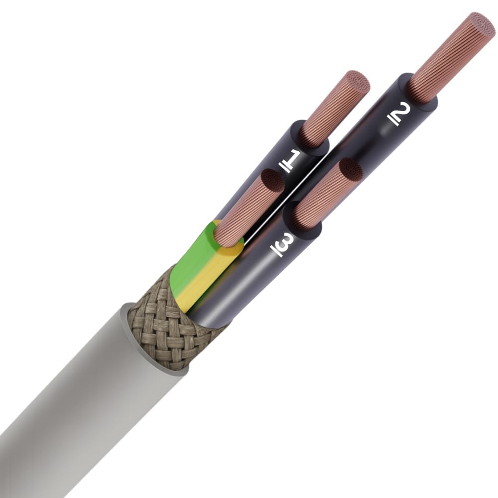 SPECIALE KABEL LIYCY PVC afgeschermd grijs genummerd Cca s3d2a3 4G4mm² LIYCY4X4-JZ-CCA B 1000