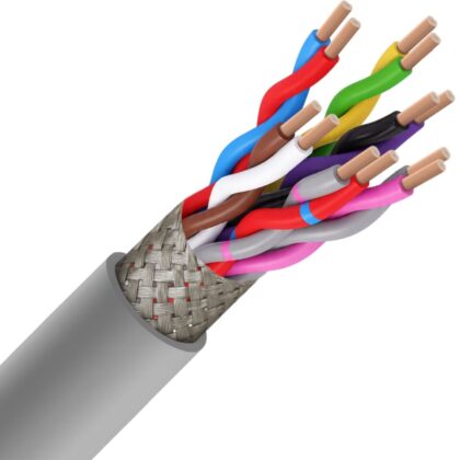 SPECIALE KABEL LIYCY PVC gepaard afgeschermd grijs DIN 47100 Cca s3d2a3 6X2X0