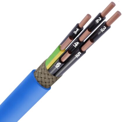 SPECIALE KABEL LIYCY PVC afgeschermd blauw genummerd Cca s3d2a3 7G0